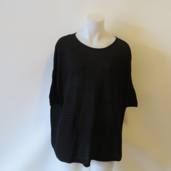 BELA NYC BLACK SHEER BLOUSE TOP SZ 2* - Picture 2 of 7